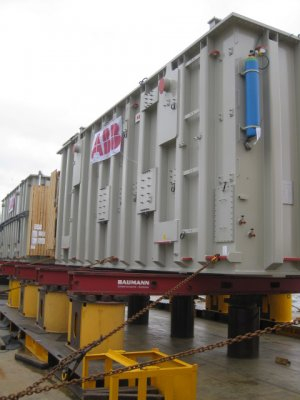 Project ex Antwerp to Fujairah - 3 Transformers - each 1275x387x522 cm each with 339'000 kgs